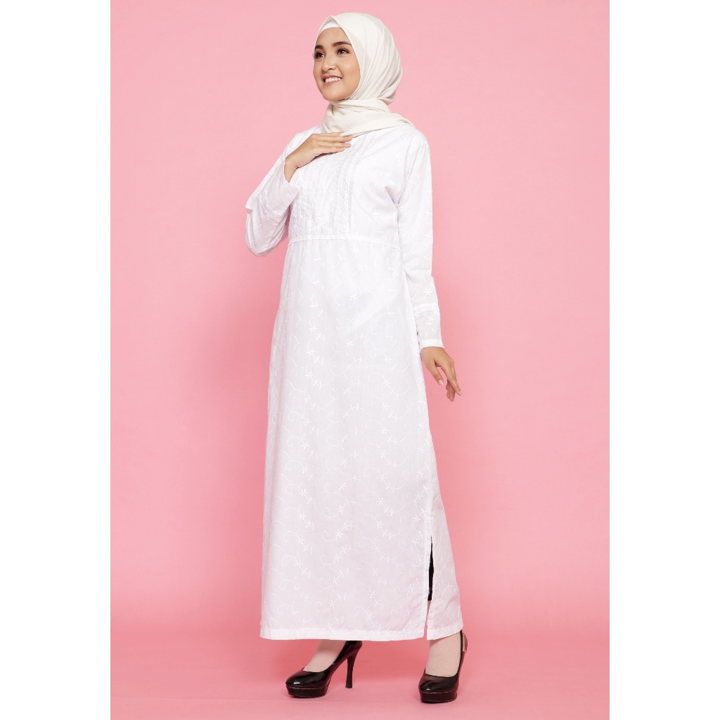 baju ihrom wanita - gamis haji - gamis umroh - perlengkapan haji umroh - gamis putih jumbo