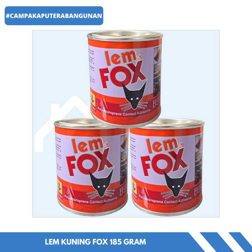 

Lem Fox Kuning / Lem Kuning Ukuran 185gr dan 70gr