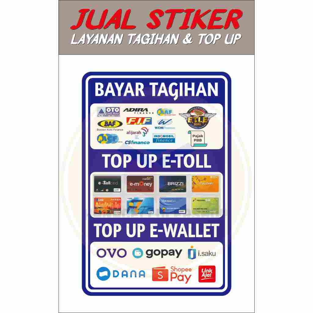 

Stiker layanan tagihan dan top up