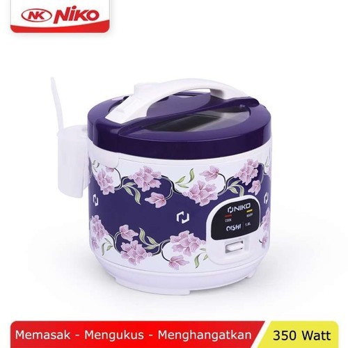 promo Mejikom / Rice Cooker Niko Oishi Batik 1.8 Liter / Magic Com 1.8 Liter Niko Oishi Batik Ungu 3