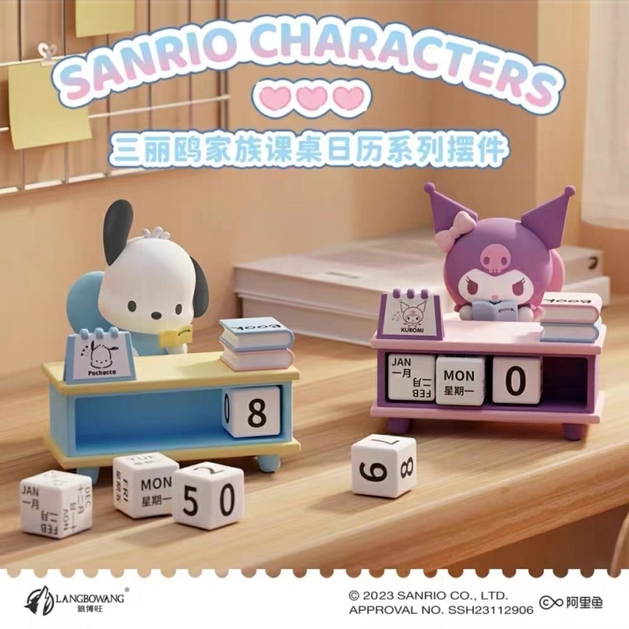 

Langbowang x Sanrio Pajangan Kalender Sanrio Kalender Abadi Sanrio Kuromi Pochacco