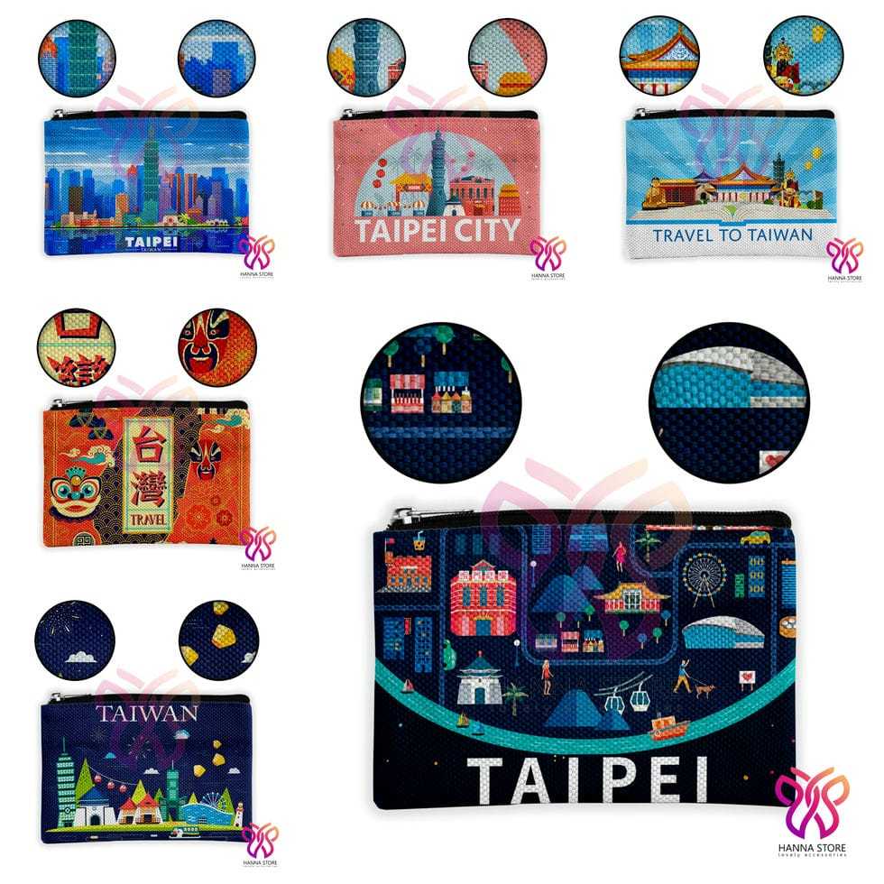 Dompet Koin Souvenir Taiwan Taipei