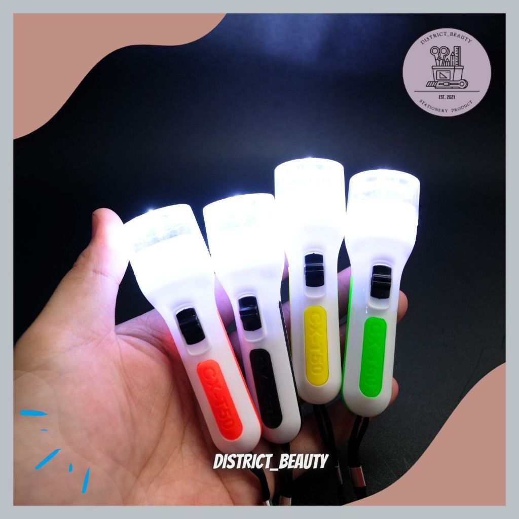 GANTUNGAN KUNCI SENTER JUMBO GANCI SENTER FLASHLIGHT LED LAMPU GANCI SENTER BESAR PUTIH