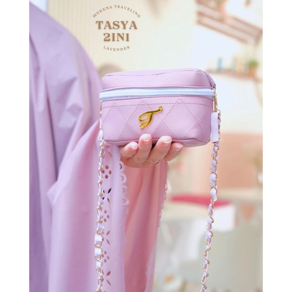 Mukena Traveling Super Jumbo Dewasa Terbaru 2025 Laser Cut 2 In 1 Premium Free Sajadah