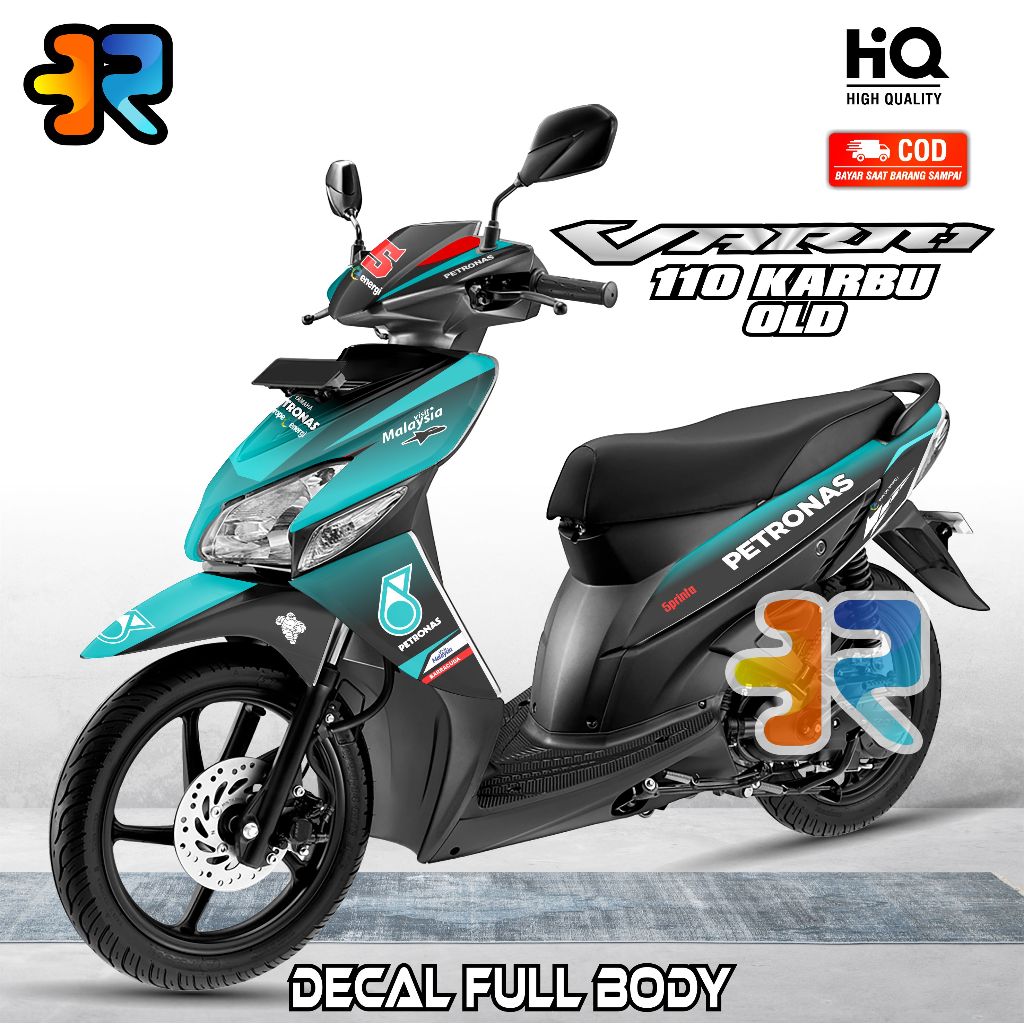 Decal Vario 110 Karbu Stiker Full Body Variasi Desain Petronas