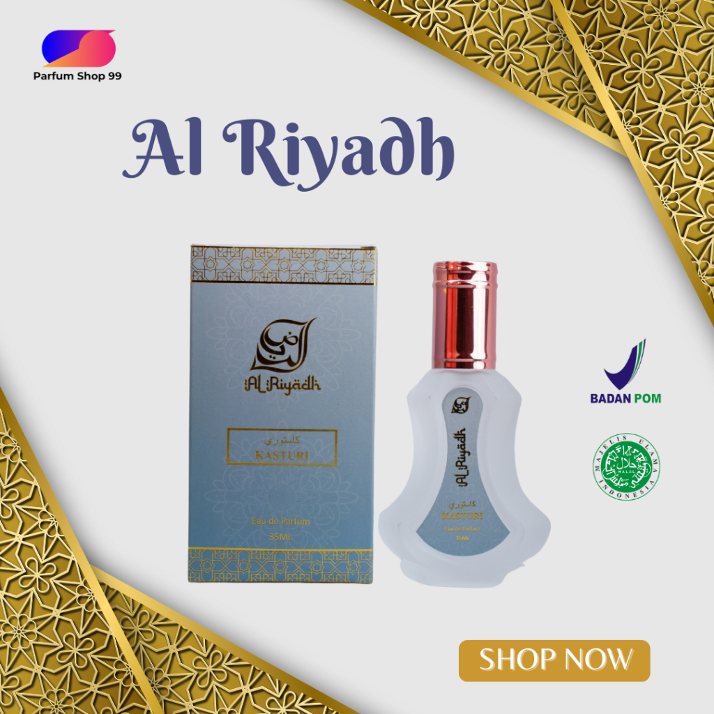 Parfum Al Riyadh Kasturi | Kasturi | Parfum Arabian | Parfum EDP | Parfum Tahan Lama | 35 ML