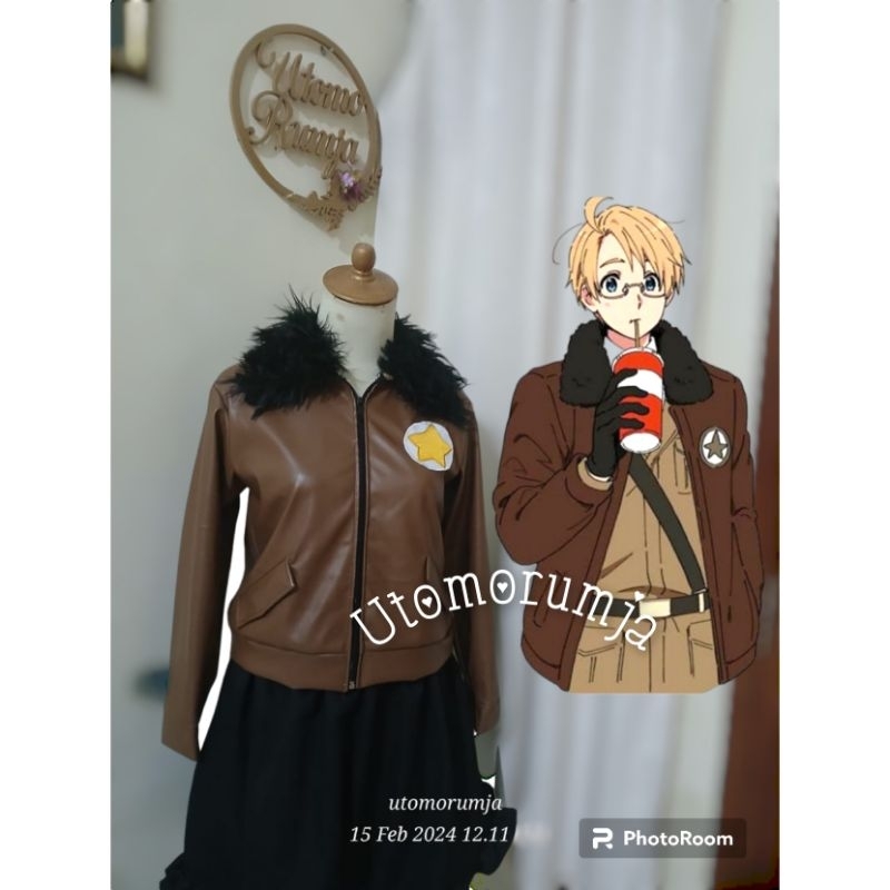 utomorumja Athemis Amerika Tentara Seragam Hetalia: Axis Powers/APH Kostum Cosplay Keren Kulit