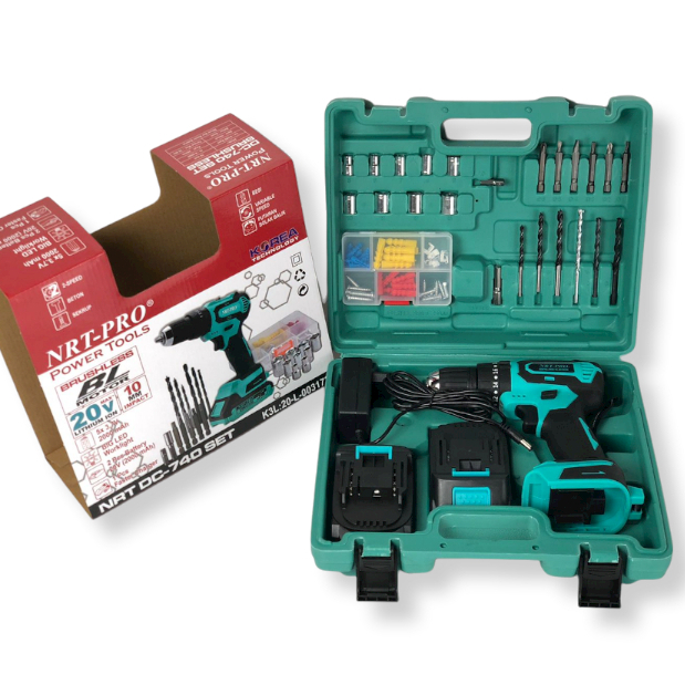 Bor Baterai 20 Volt DC 740 HD SET NRT PRO Brushless