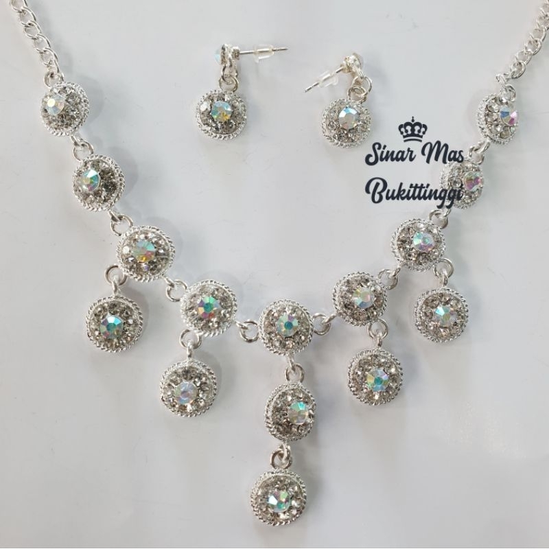 kalung pengantin set anting