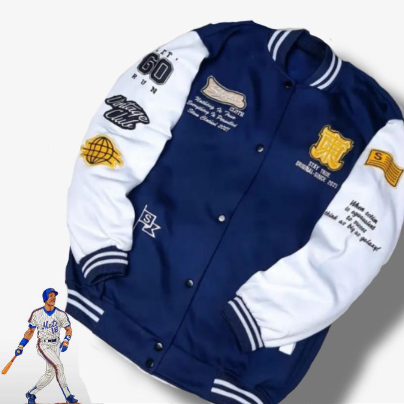 Jaket Baseball varsity Original full bordir Jaket bomber Varsity