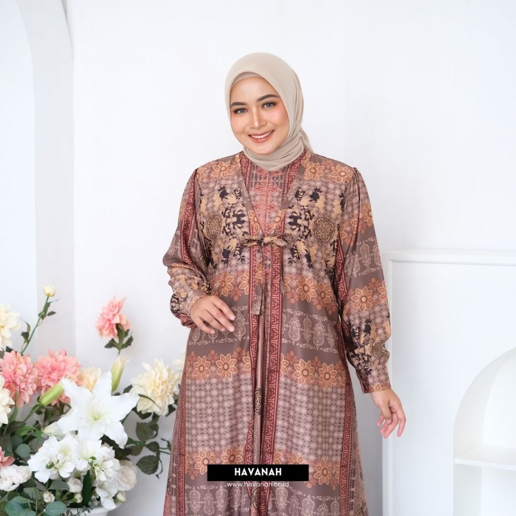 [HAVANAH] ANDINI DRESS | GAMIS MOTIF TERBARU | GAMIS TERBARU | GAMIS MOTIF | DRESS MOTIF | BAJU MUSL