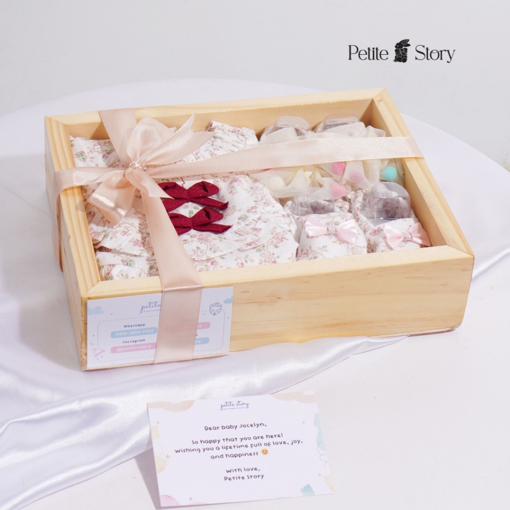 Petite Story - Vintage White Box - Hampers Bayi Kado Lahiran Newborn / Kado Bayi Perempuan / FREE TA