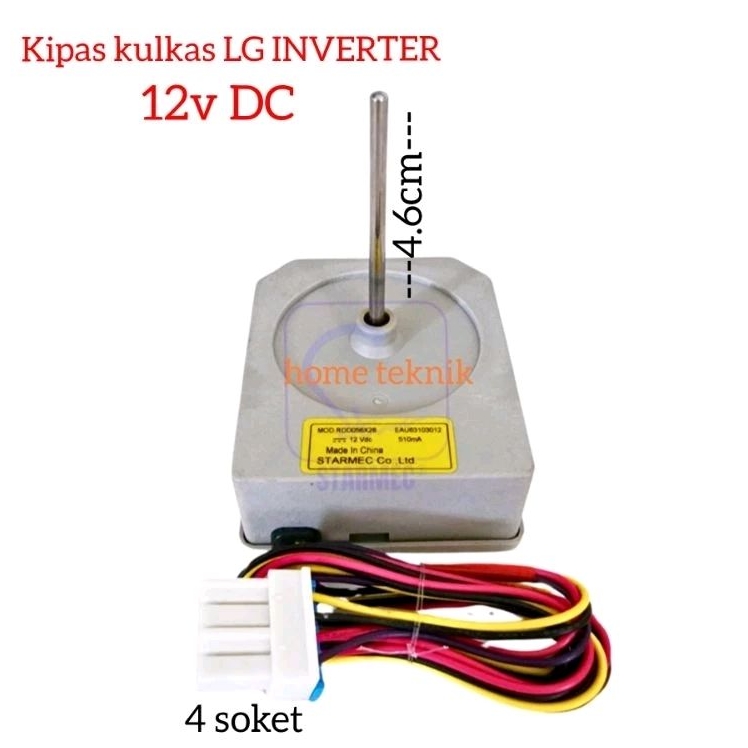 Kipas kulkas LG inverter 12v DC EAU63103012  baru