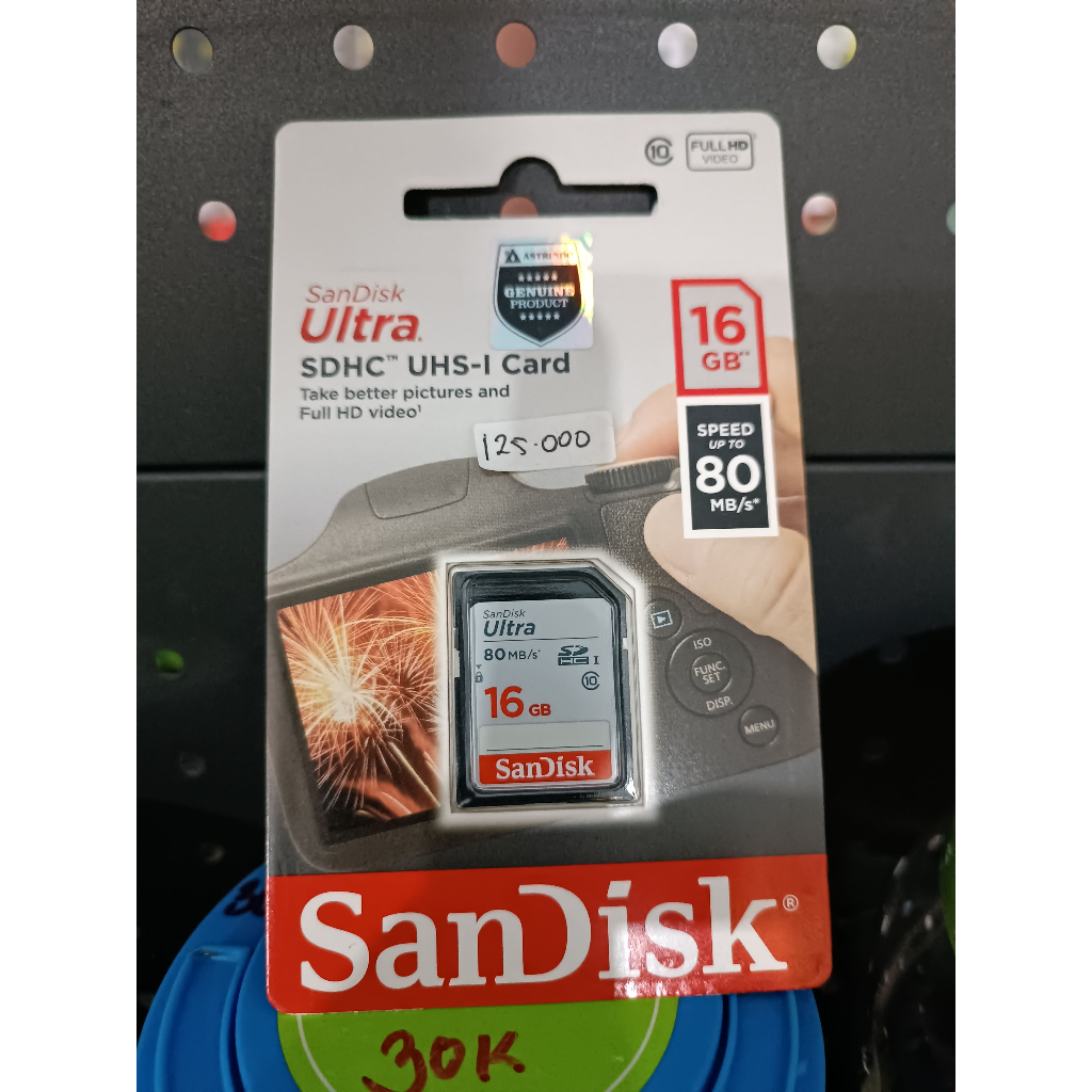 Memory Card SSD SDHC Original SanDisk Ultra 16GB