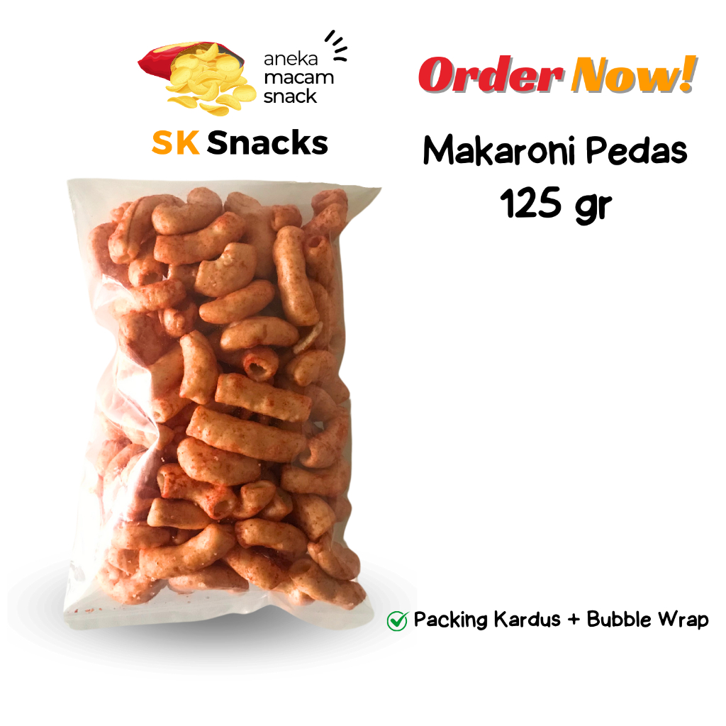 

Makaroni Mekar Pedas 125 gram / Cemilan Murah