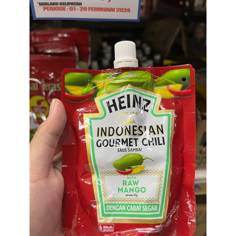 

HEINZ INDONESIAN GOURMET CHILI SAUS SAMBAL WITH RAW MANGO