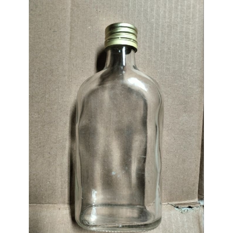 BOTOL KACA 250ML baru, botol 250ml gepeng, botol gepeng 250ml baru