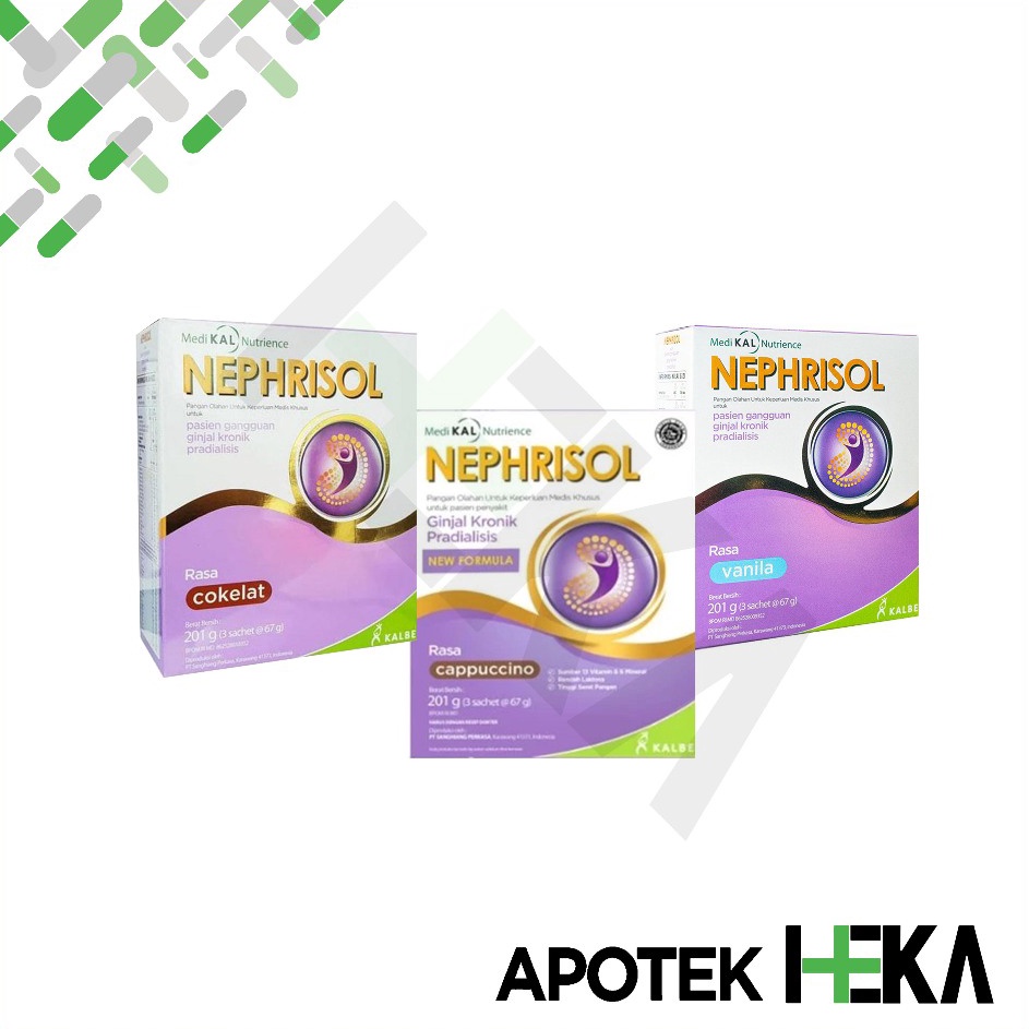 

C6369 Nephrisol VanilaCappucino 21 gram Pasien Ginjal Pradialisis