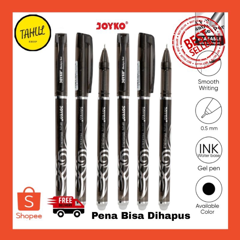 

Pena Bisa Dihapus Joyko GP-279 Shokyo 0.5 mm Erasable Gel Pen Pulpen