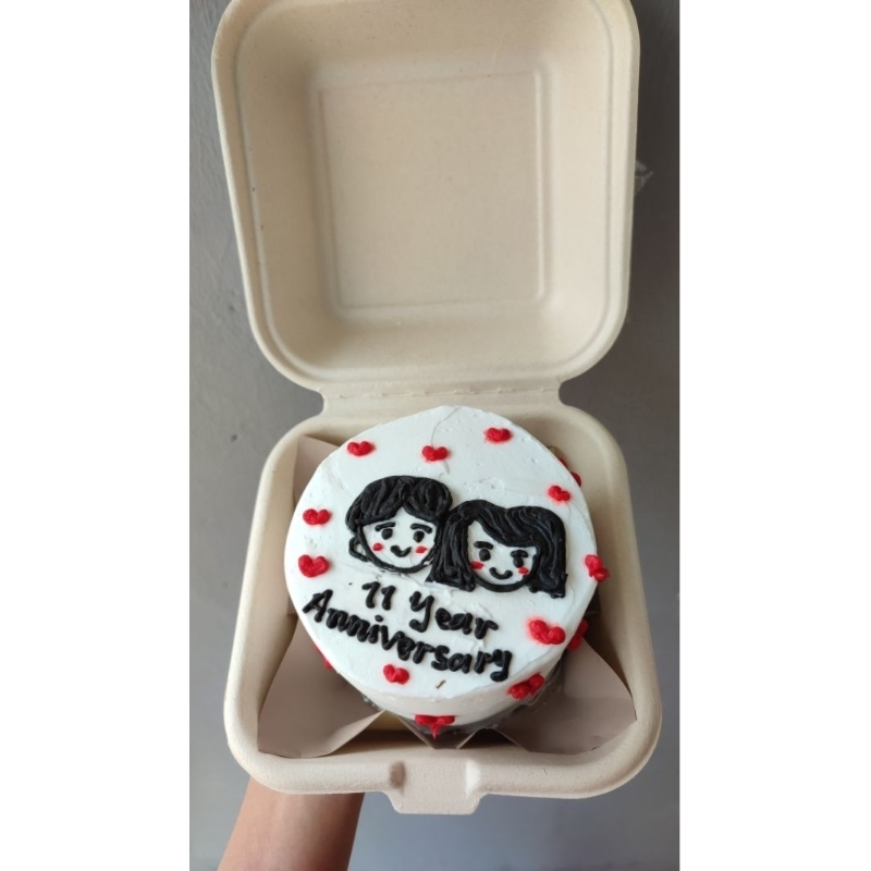 

bento cake / korean bento cake / mini cake / kue ulang tahun / birthday cake