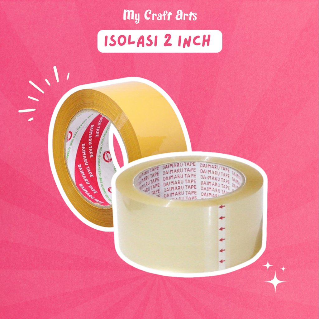 

Lakban Coklat & Bening 2 inch 90 yard