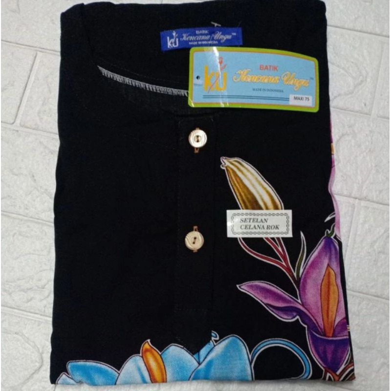 SETELAN KENCANA UNGU LABEL BIRU