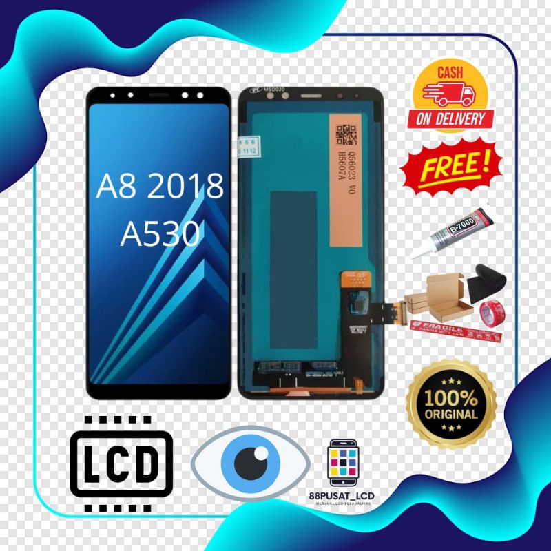 LCD FULLSET SAMSUNG A8 2018 / A530 ORIGINAL
