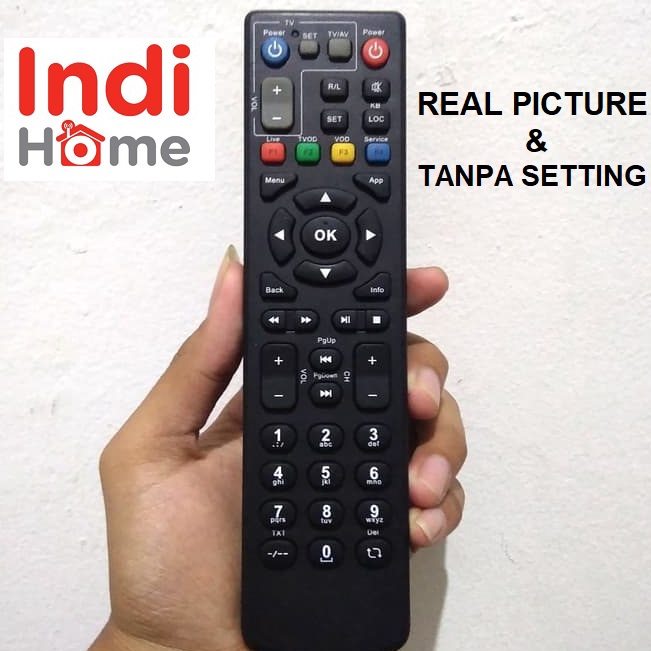 Remot Remote Original Untuk TV Indihome Control USEE TVTELKOM SPEEDY ZTE STB