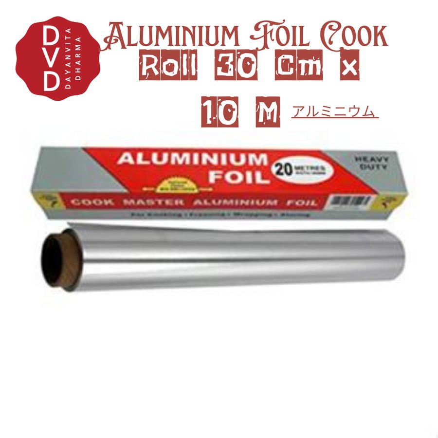Aluminium Foil Kertas Panggang Roll 30 Cm x 10 M - Aluminium Foil Cook
