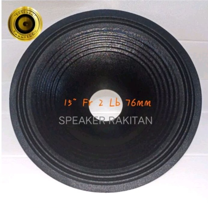 Daun speaker 15 inch Lubang 3 inch kulit jeruk .2pcs