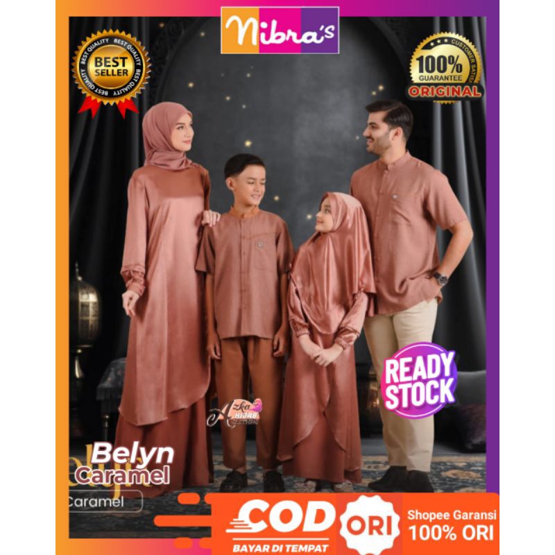 READY STOCK NIBRAS SARIMBIT BELYN CARAMEL NIBRAS TERBARU LEBARAN 2024 / NIBRAS SARIMBIT KELUARGA 202