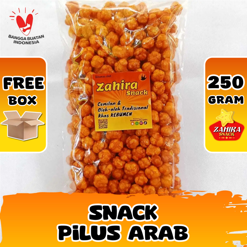 

Cemilan Pilus Arab Pedas Manis Snack Pedas 250gram