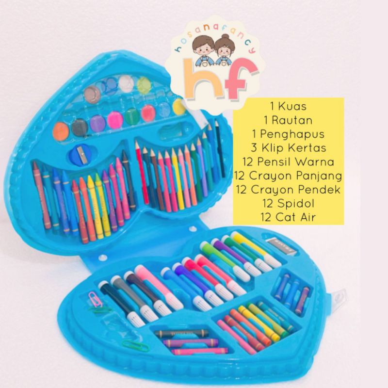 

Crayon Pensil Spidol Warna Set isi 72pcs --KR178