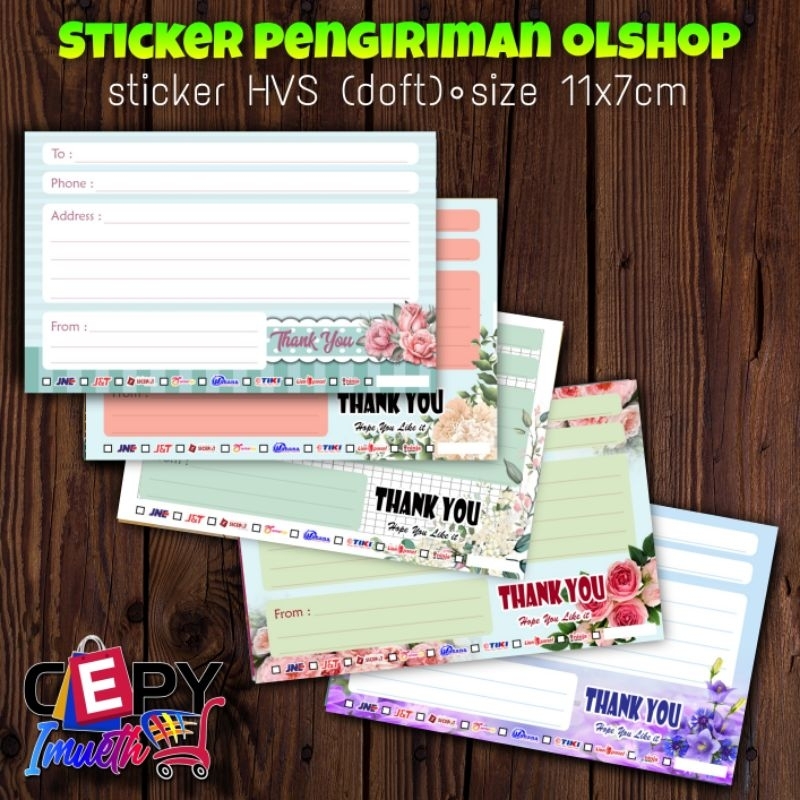 

(50 PCS) STIKER PENGIRIMAN/STIKER LABEL PENGIRIMAN OLSHOP/STIKER PENGIRIMAN OLSHOP MURAH-1