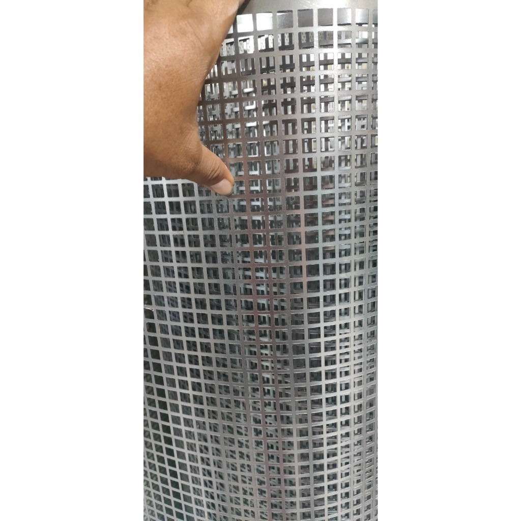 120x46 Cm Ram gril motif kotak,kapsul dan segienam tebal 0,8 mm