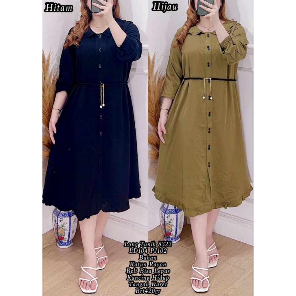 LONG TUNIK 8322 KATUN RAYON