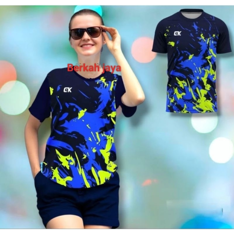 KAOS OLAHRAGA WANITA KAOS VOLI WANITA BAJU BADMINTON CEWEK PREMIUM KAOS BULUTANGKIS CEWEK JERSEY VOL