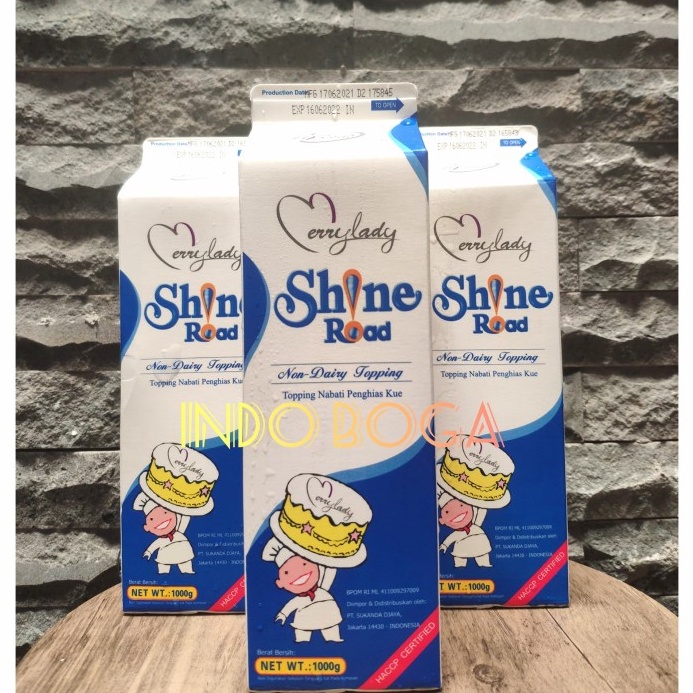 

Star Shine road non dairy whipping cream 1 kg shineroad krim kocok HALAL