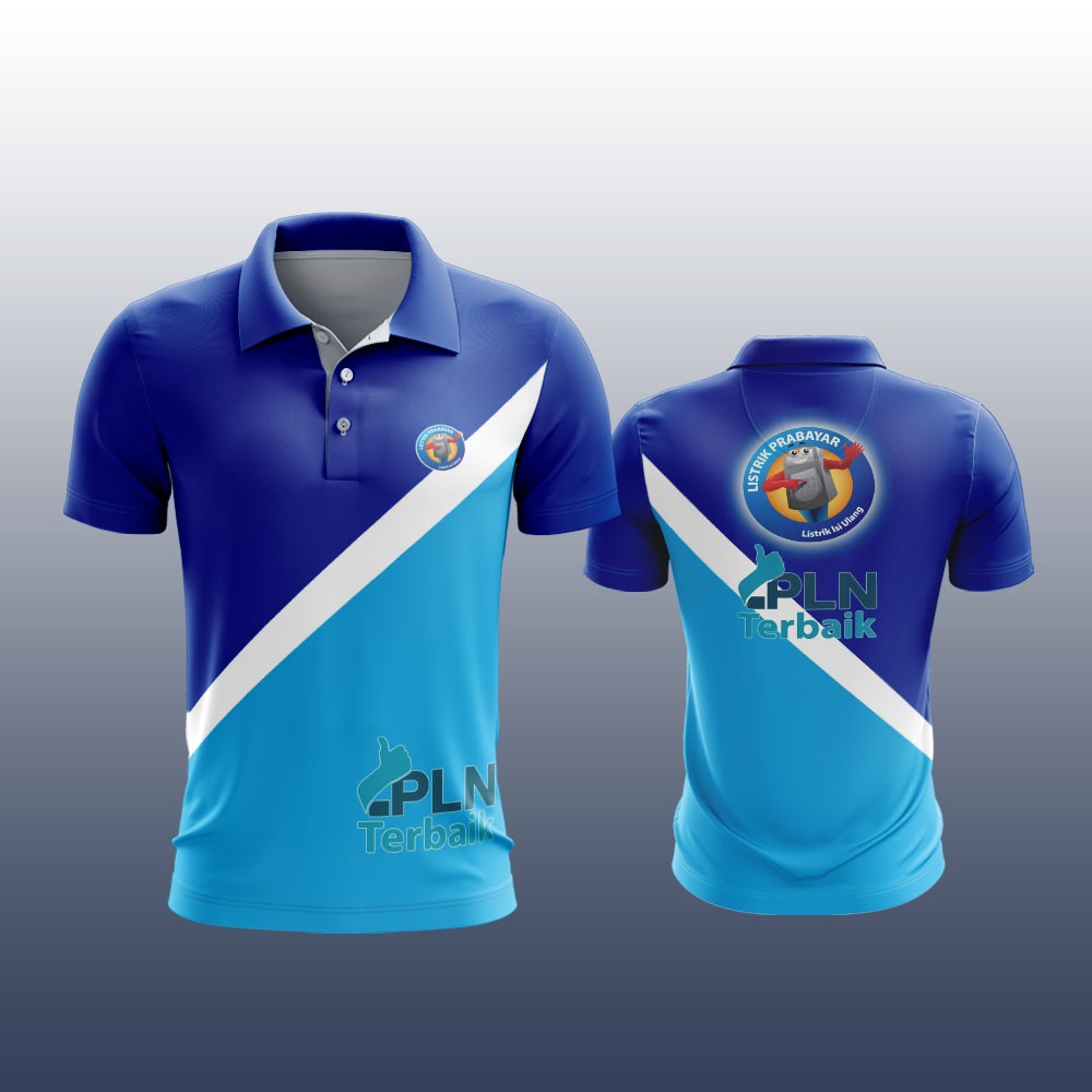 Kaos Baju Pria PLN INDONESIA Kaos Polo Pria PLN Terbaru Desain Pullfrint