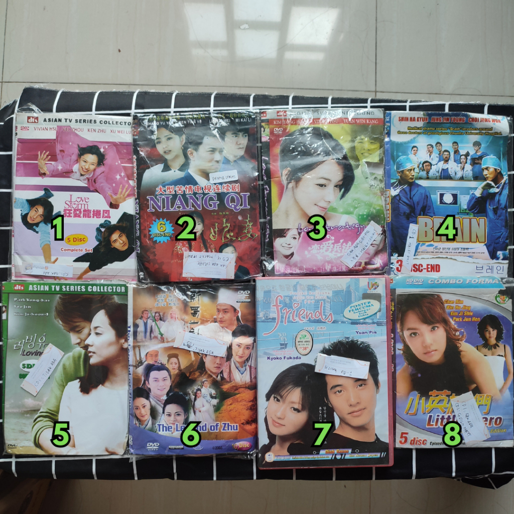 [PRELOVED] Kaset Film Drama Series Jadul Koleksi Pribadi (Preloved) Korea China Cacat / Damage