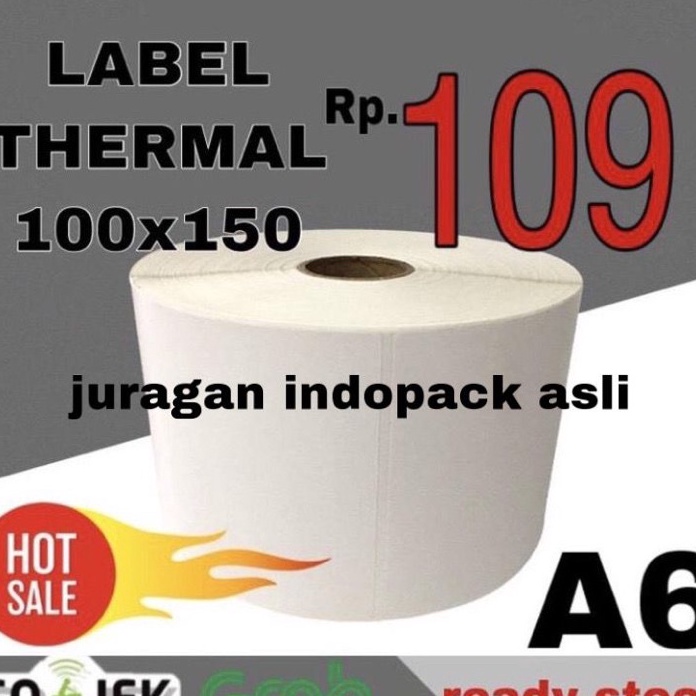 

COD LABEL STICKER THERMAL 1 X 15 BARCODE 1X15 UKURAN A6