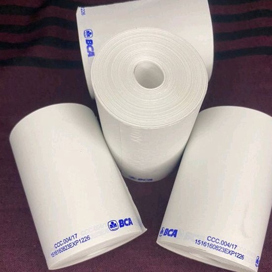 

Terbaru Kertas Struk Thermal 58574mm paket 1 pcs logo sesuai gambar