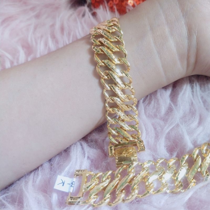 Swasa Mewah Gelang Lipan Mini 1.7cm Premium Lapis Emas Awet Dalam kuningan