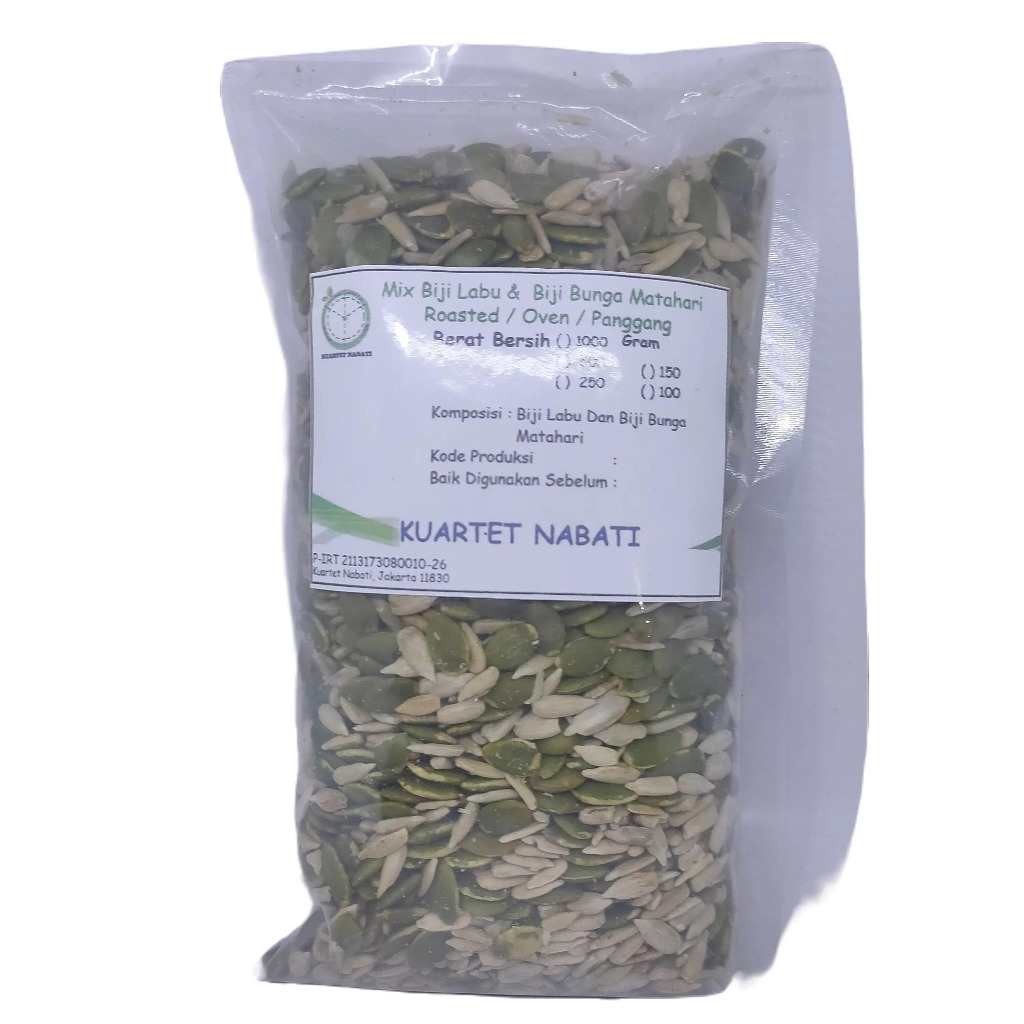 

500gr Roasted Campuran Biji Labu / Pumpkin Seeds & Biji Bunga Matahari / Sunflower Seeds - Panggang