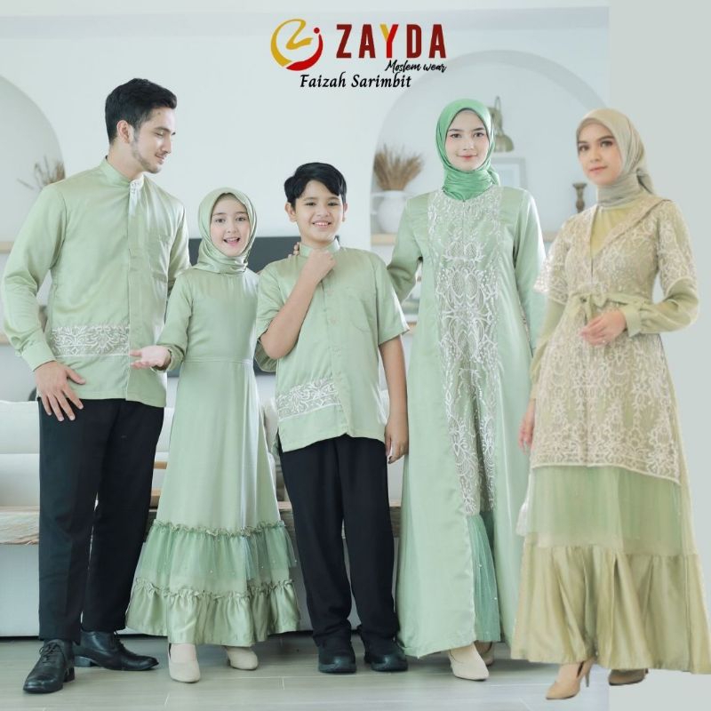 sarimbit gamis zg 129 dan koko zk 129 by zayda