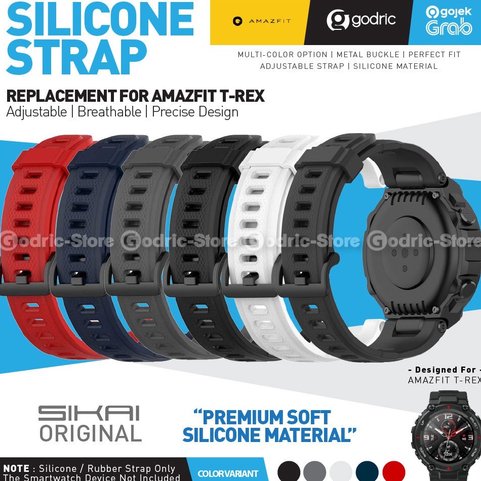 SIKAI Silikon Strap for Amazfit TREX PRO Tali Silicon TREX Silicone T REX