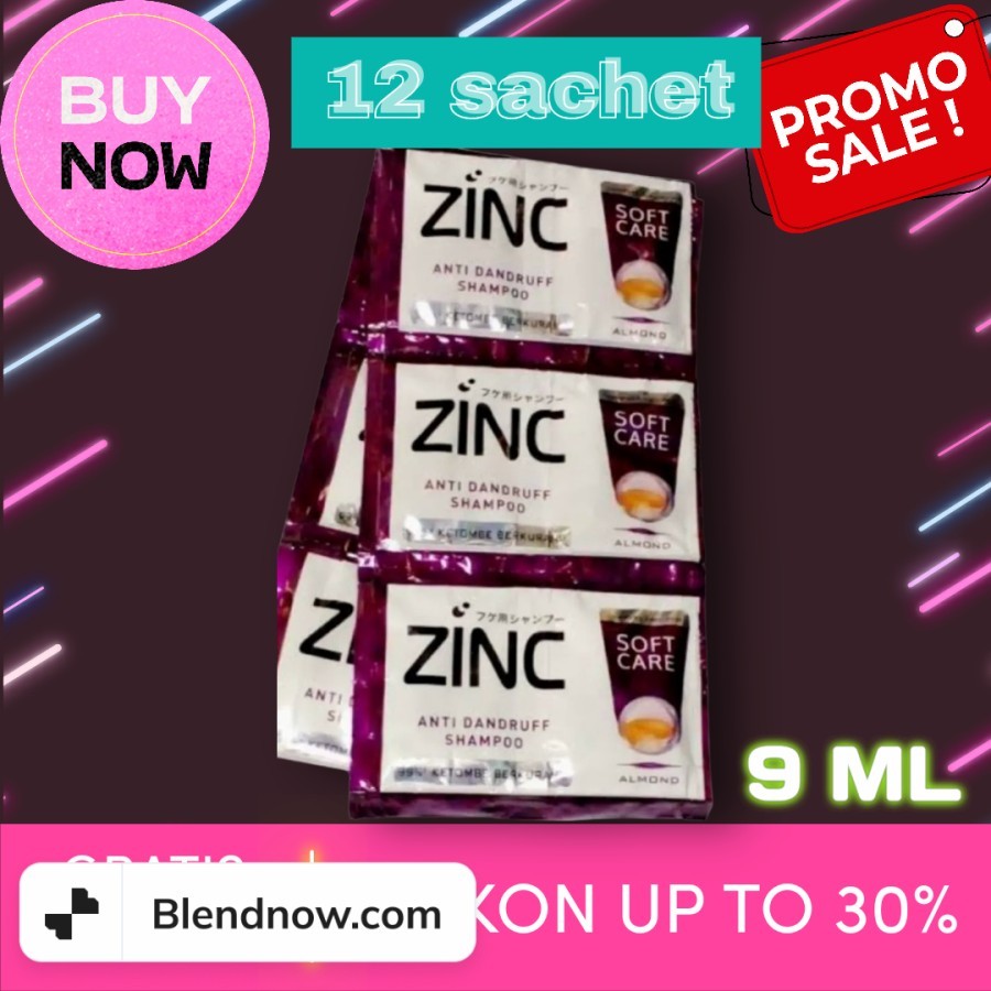 shampo zinc soft care 9 ml 12 sachet