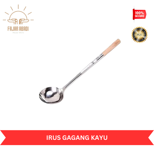 Irus Stainless Jumbo Gagang Kayu/Irus Soto/Irus Bakso