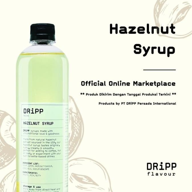 

DRiPP Hazelnut Flavour Syrup (Sirup Rasa Hazelnut)