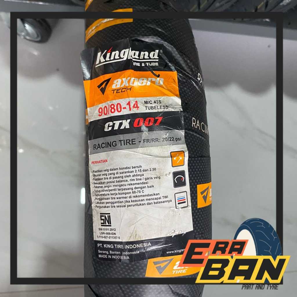 BAN LUAR KINGLAND CTX 007 90 80 RING 14 TUBELESS